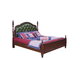 Rubber Wood made bedroom furniture Cheap malaysia imported Solid wood bed high quality PU leather Headboard Upholstured