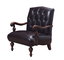 Genuine leather Cow split and Cottom Fabric with High density sponge Classic design Leisure Armchair and Lounge sofa