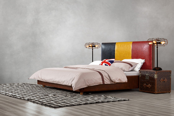 Leather Upholstered Headboard Custom Bed in hotel Guestroom king and queen size bedroom Wooden bed in High quality
