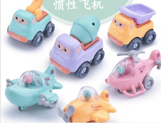 China 2019 Good quality Hands Pushing  inertia toy car  inertia toy helicopter Inertia Vehicle Diy toys for Kids children girl supplier