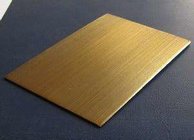 SUS304 Champagne Gold  Colors Colored Stainless Steel Sheets ,PVD Decoration Sheets 1250mm 1500mm Length Max 6000mm