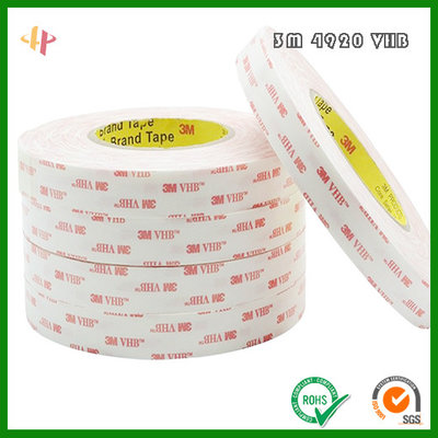 China 3m 4920 VHB high strength white foam tape supplier