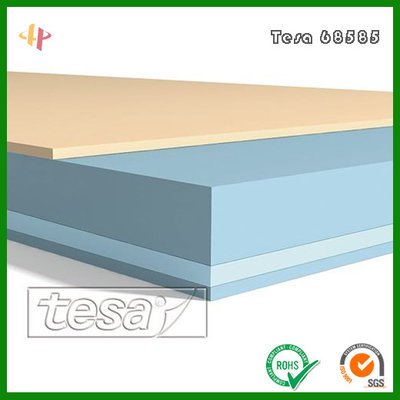 China Tesa68585 easy to rework tape,Tesa68585 PET tape with different viscosity on both sides supplier
