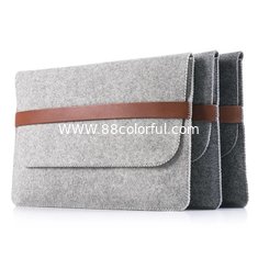 China Factory price mac book pro felt laptop briefcase bag. size is  a4. 3mm microfiber material supplier