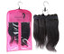 Custom pvc hair extensions carrier hair extension hanger bags.Size 29CM*65CM.Material is PVC and  woven supplier