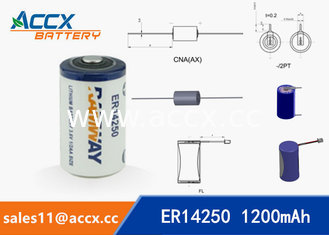 China ER14250 3.6V 1.2Ah 1/2AA lithium battery supplier