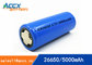 LED battery 3.7V 5000mAh ICR26650 li-ion battery with msds, un38.3 supplier