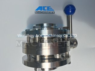 China Stainless Steel Food Grade Manual Welded Butterfly Valve (ACE-DF-1A) supplier