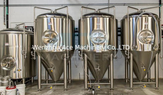 China Stainless Steel 200L 500L 1000l Mini Beer Fermenter  &amp; Stainless Steel Brewing Conical Fermenter supplier