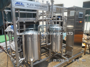 China Type 1000L Fruit Juice Continuous Plate Pasteurizer Sterilization Machine Plate UHT Sterilizer supplier