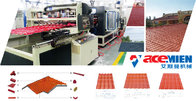 Three Layer PVC Roofing Panel Roll Forming Machine / Plastic Roof Tile Extrusion Line