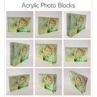 2016 new invention diy perpex acrylic photo blocks for wholesale