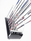 12 clubs 2 row acrylic clear golf club display stand