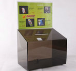 Custom box Plexiglass acrylic donation/tips/sugguestion box with sign holder
