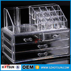 Acrylic Cosmetic Storage Display Boxes, Wholesales cosmetic organizer with drawers,hot sales acrylic makeup organizer