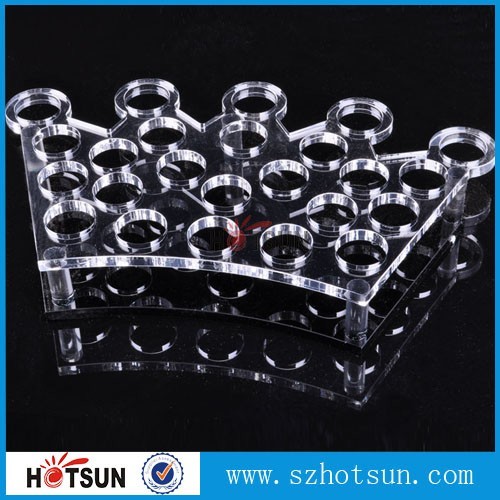 Factory directly acrylic shot glass tray,most popular product clear acrylic shot glass tray ,acrylic serving tray