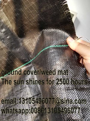 woven geotextile/black plastic agricultural pp weed control mat/export America