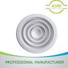 Round ceiling aluminum alloy 6063 customized sizes OEM air diffuser powder coating white frame and inner core