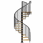 outdoor garden balcony american style modern design metal cast iron spiral stairs staircase