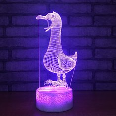 China Acrylic 3D laser led small night light table lamp,  Unique and innovative style led table light led light supplier