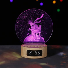 China 2018 Exclusively multifunctional 3D BT speaker light the little prince art atmosphere lamp 3D engraving  night light supplier