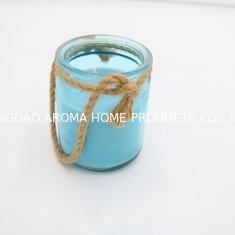 China Hanging scented  pillar with ocean breeze fragrance candle glass holders supplier
