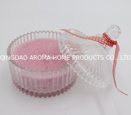 China Rose fragrance private label pink friendly scented luxury aroma candle in glass jar gifts supplier