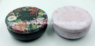 China Wholesale flower mini round customized scented tin candle designs supplier