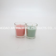 China Cylindrical glass candle cup with grapefruit fragrance jars for candle making supplier