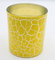 Decorative customised cylindrical glass candle container with grapefruit fragrance supplier