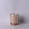 11*8cm Scented glass candle jar with decal paper finish and metal lid supplier