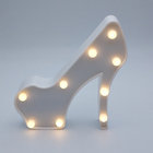 High heel led marquee light home decor light