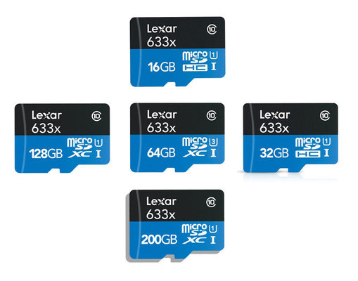 Lexar 16GB 32GB 64GB 128GB 200GB Micro SD SDHC Micro SDXC lot 4K Class10 95MB/s