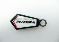 New style with logo name plastic zipper puller, kids cloth rubber zipper pull