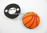 Round shape basketball football shape personalized mini portable bottle opener custom as for promotional gifts