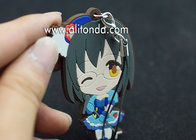 Japanese anime pvc rubber pendants custom for phone bag keychains