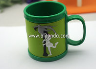 Custom cheap and cute cartoon pvc silicone wrap plastic promotional mugs