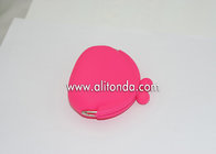 Personalized Logo Makeup Pouch Reusable Silicone Clutch Bag Custom Buckles Silicon Bag