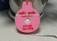 Real estate promotional gift Cheap mini tape measure keychain pocket measuring tape custom