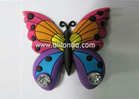 Animation derivation skull shape pvc fridge magnets colorful butterfly promotional fridge magnets