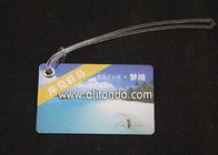 Hard PVC card sheet luggage tag custom printed sample cheap paper luggage tag custom for travel airline company