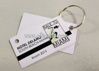 Cheap and easy paper card style hard pvc luggage tag custom and supply with any logo image words print