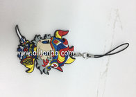 Anime rubber pendants custom cartoon figures phone pendants supply for promotional gifts