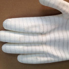 stripped ESD anti static PU coated gloves for electronic factory use