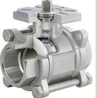 3-pc stainless steel ball valves full port 1000wog BSPP NPT ISO-5211 DIRECT MOUNTING PAD