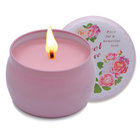 Wholesale Different Scented Soy Wax Candles in Round Travel Tin Box