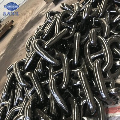 China 62MM Ship Grade U2 U3 Stud Link Anchor Chain Cables With LR BV NK DNV Cert In Stock supplier