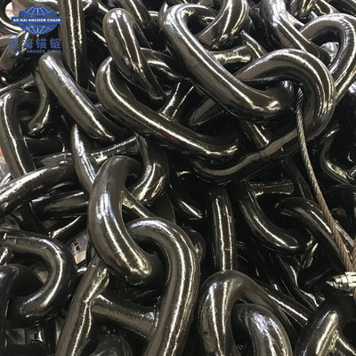 China 60MM Ship Grade U2 U3 Stud Link Anchor Chain Cables With LR BV NK DNV Cert In Stock supplier