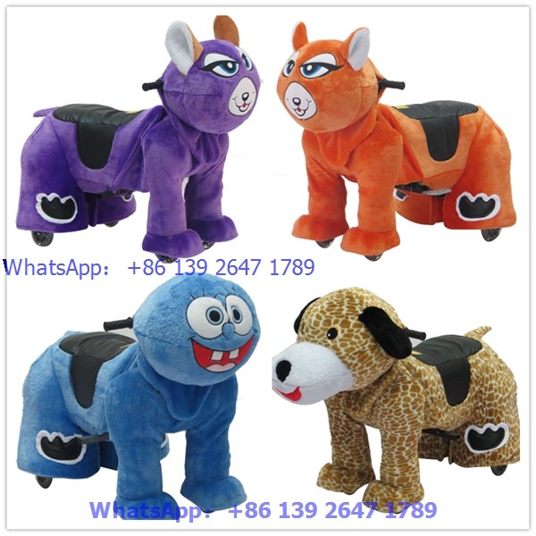 China supplier hot sale animal toys with coin operated system kids walking animal rider