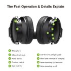 AUSDOM ANC8 Top Selling Over Ear Super Durable Carrying Case Active Noise Cancelling Bluetooth Headphone With Microphone